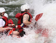 people rafting